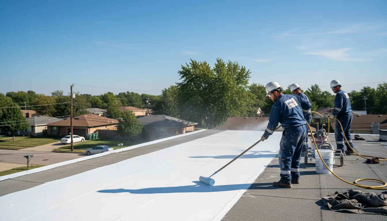 Commercial roof coating in Guntown, MS near me